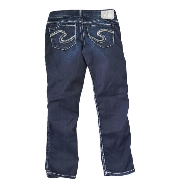 Silver Ladies Cropped Capri Jeans Size 27 - Picture 4 of 8